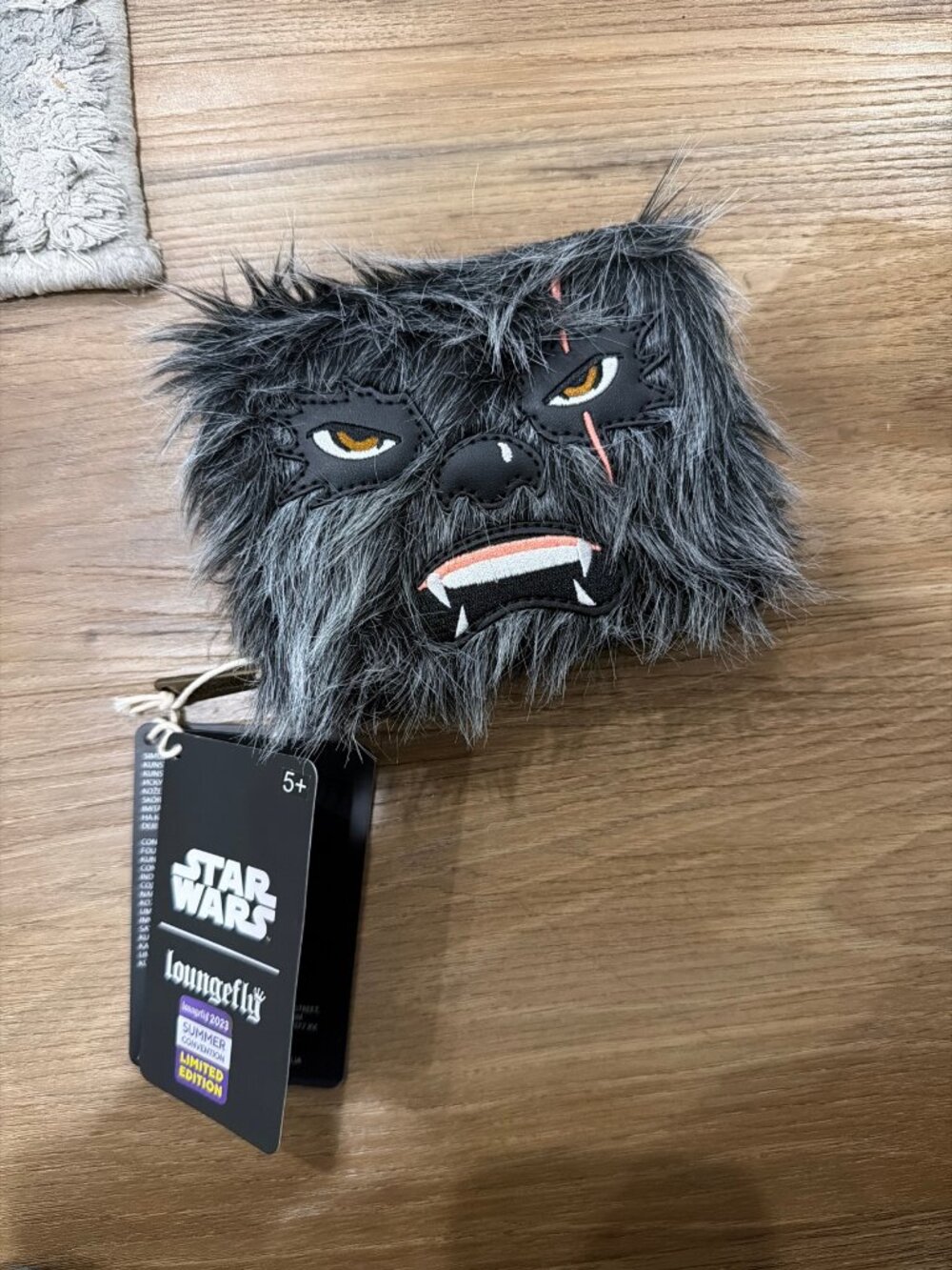 Loungefly Star Wars Black Krrsantan Zip-Around Wallet NWT SDCC 2023 LE 1200